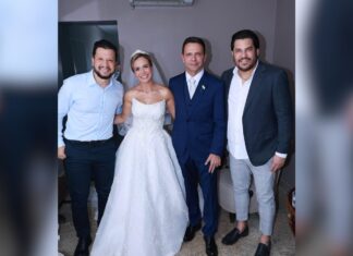 Dupla sertaneja Cleber e Cauan ‘invade’ festa de casamento e canta para noivos no TO