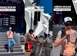 Rock in Rio: Capital Inicial ensaia no Palco Sunset e atende fãs que trabalham no festival