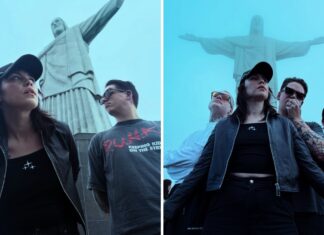 Hot Milk visita Cristo Redentor antes de se apresentar no Rock in Rio